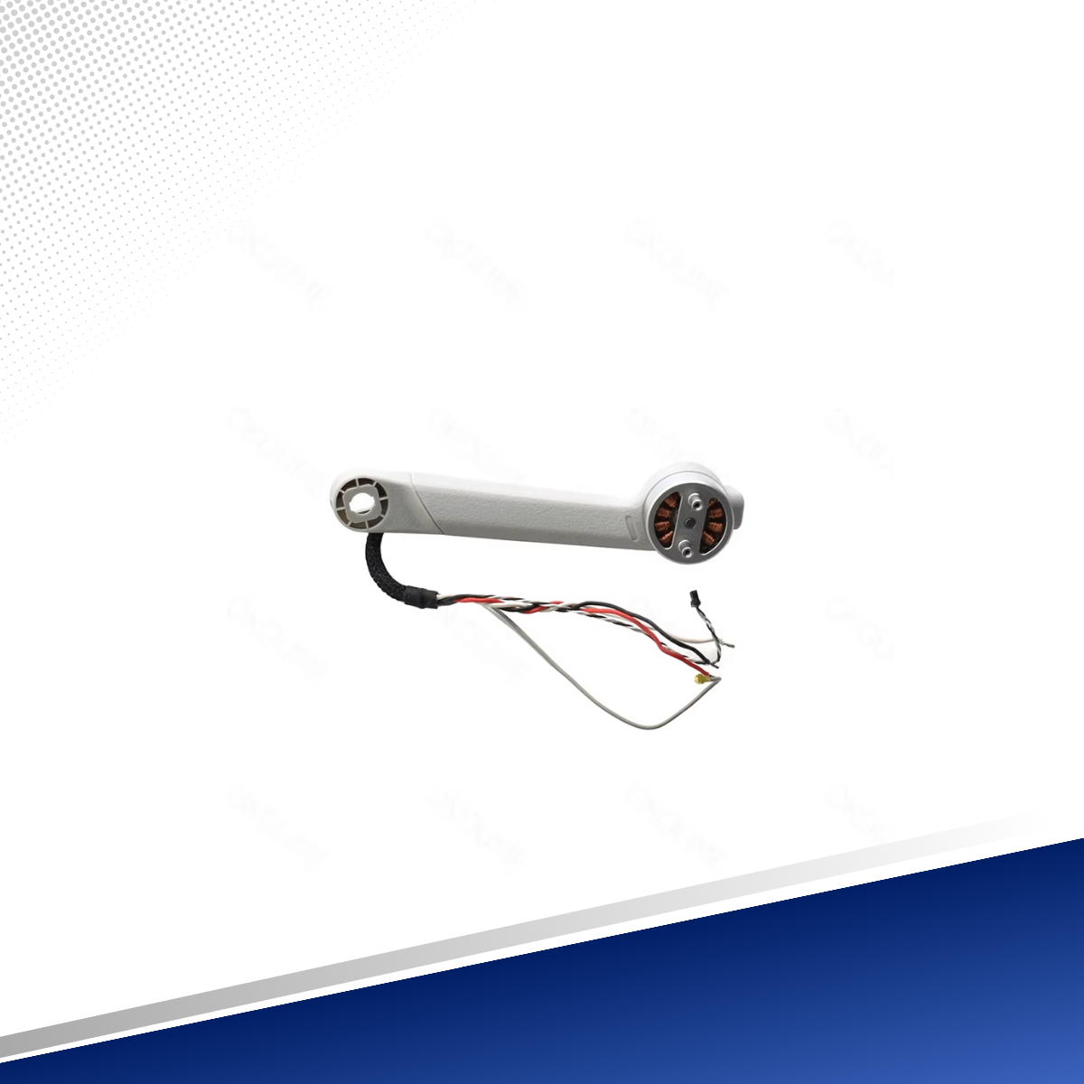 Brazo trasero de repuesto para DJI Mini 4 Pro con motor sin escobillas y cableado, disponible en TECDJI PERÚ, Lima