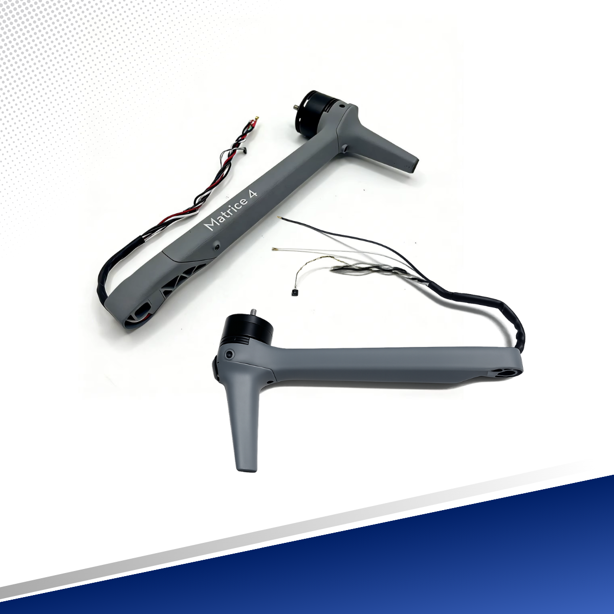 Brazos delanteros de repuesto para DJI Matrice 4E y Matrice 4T con motor y tren de aterrizaje, disponibles en TECDJI PERÚ, Lima