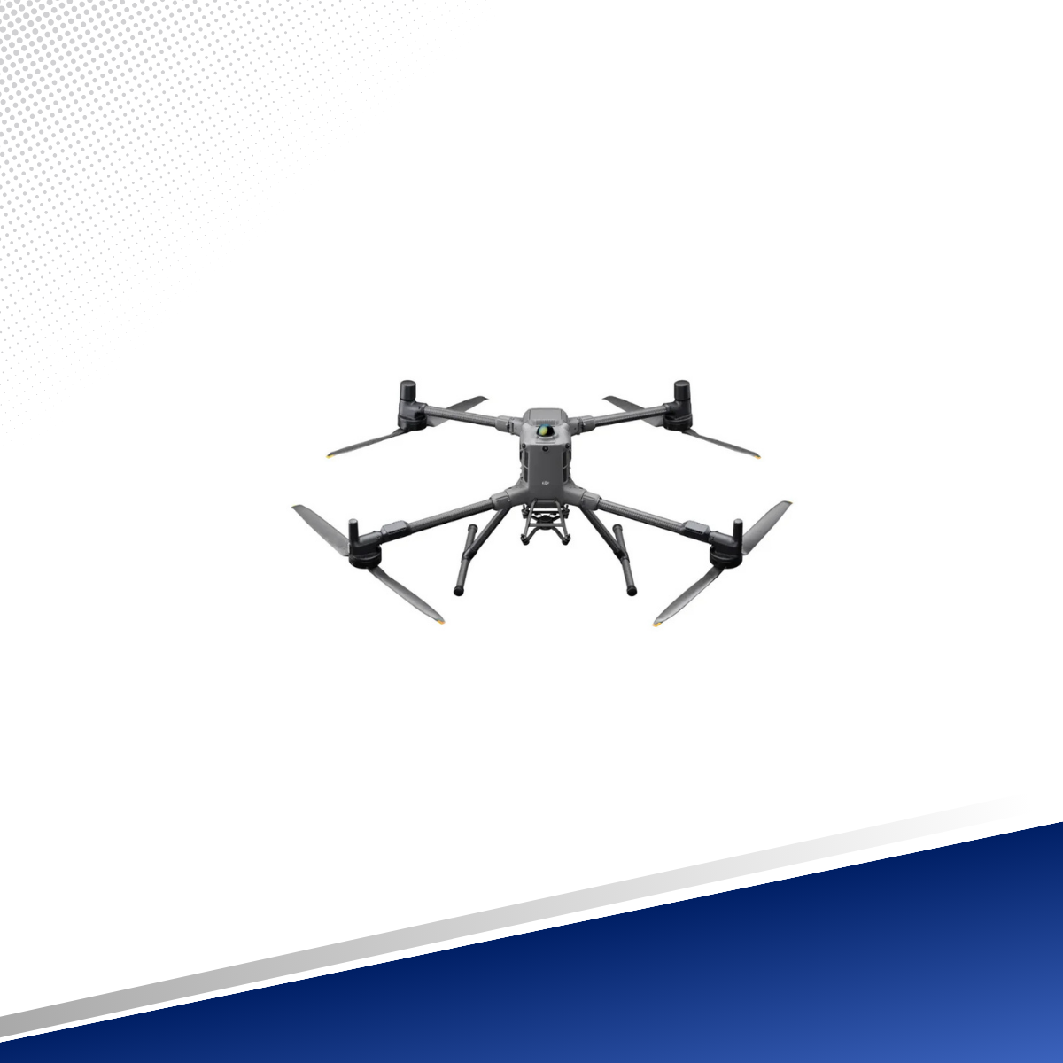 Miniatura: Dron industrial DJI Matrice 400 con tren de aterrizaje y hélices plegables, disponible en TECDJI PERÚ, Lima