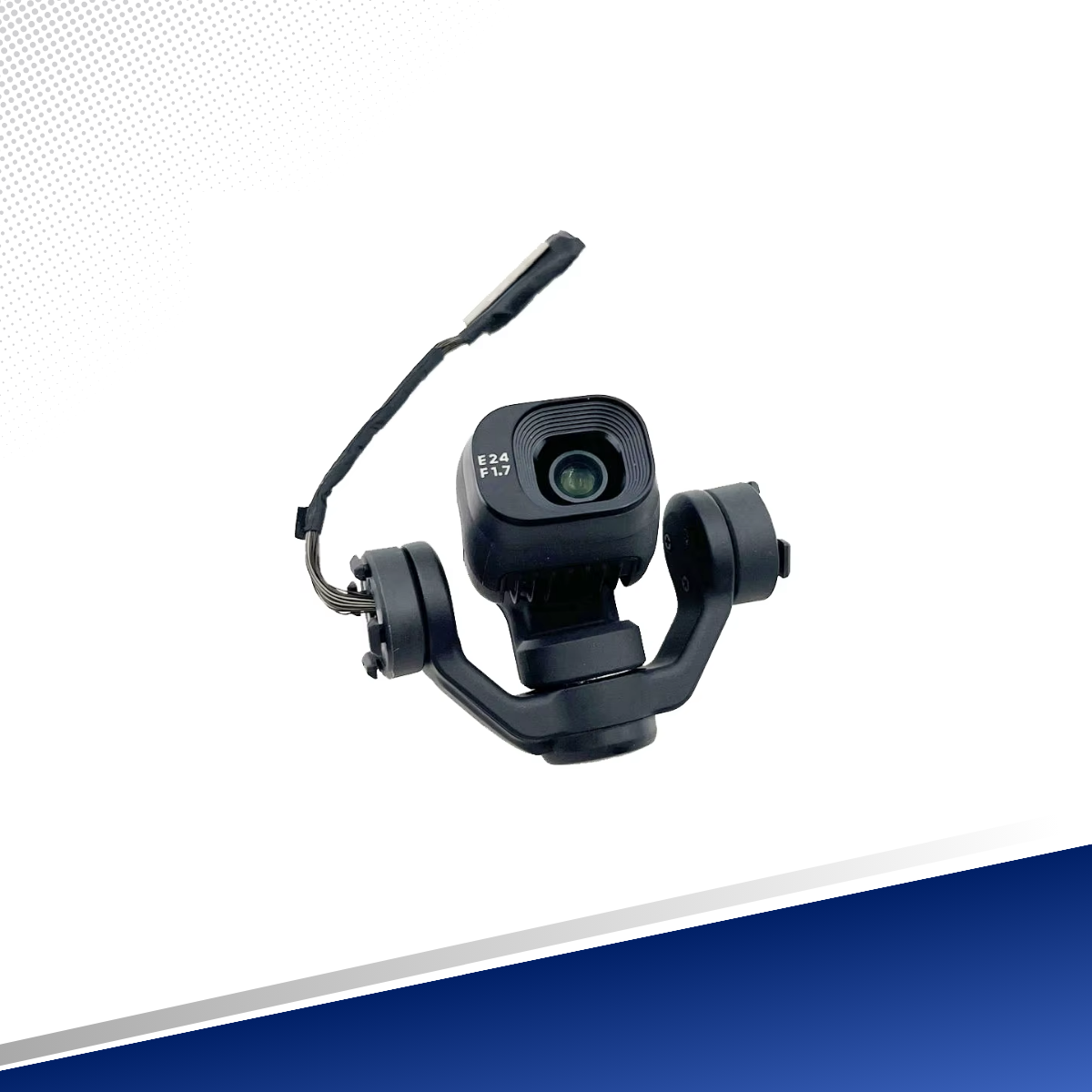 Gimbal completo con cámara E24 F1.7 para DJI Mini 4 Pro y su cable flex, disponible en TECDJI PERÚ, Lima